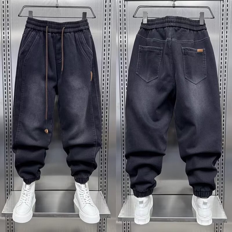 Streetwear Brand Japanese - Celana jins Harem pria, celana Denim