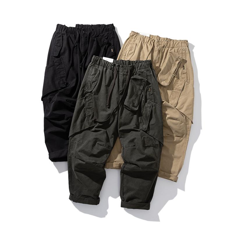 Streetwear Brand Japanese - Celana Kasual Multi-saku 3D Merek Pakaian