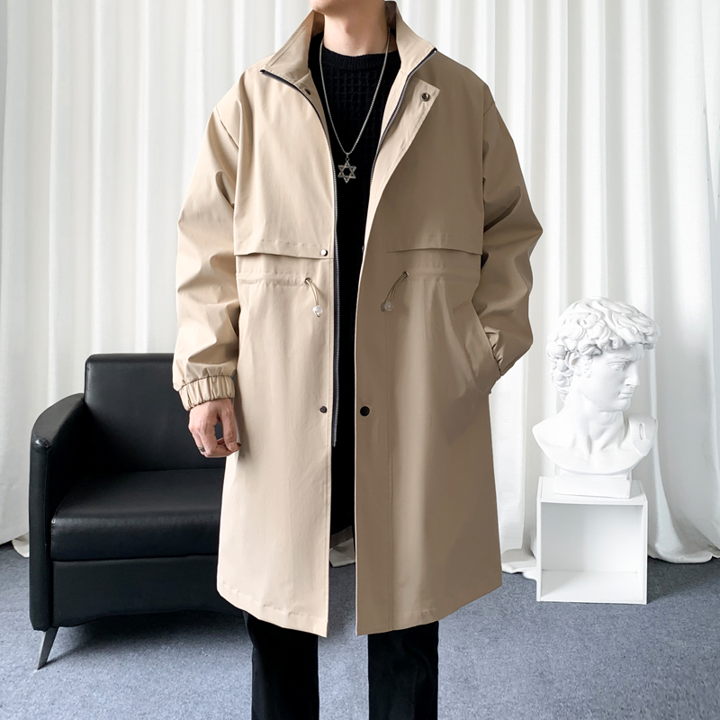 Mantel Trench gaya Korea pria, - Streetwear Brand Fashion ulasan dan harga