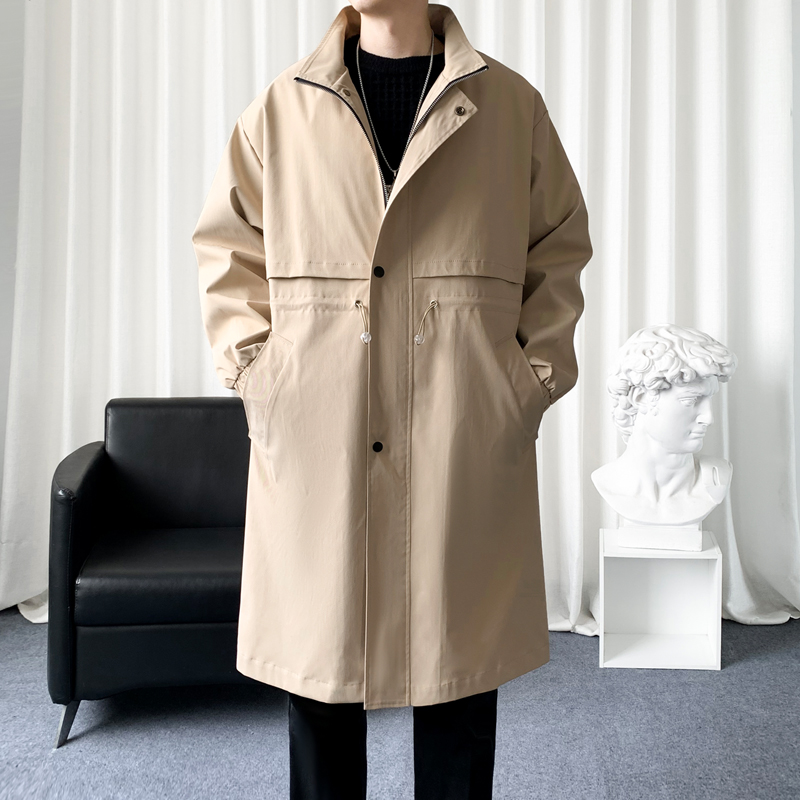 Mantel Trench gaya Korea pria, - Streetwear Brand Fashion ulasan dan harga