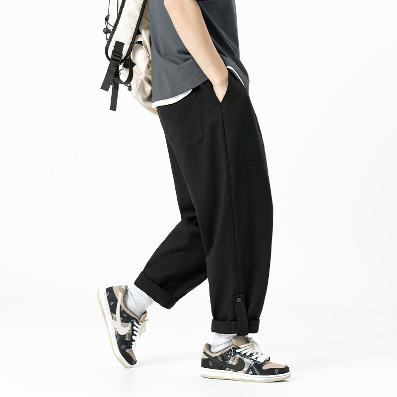Celana Kerja Pria Kasual Lurus - Streetwear Brand Japanese ulasan dan harga