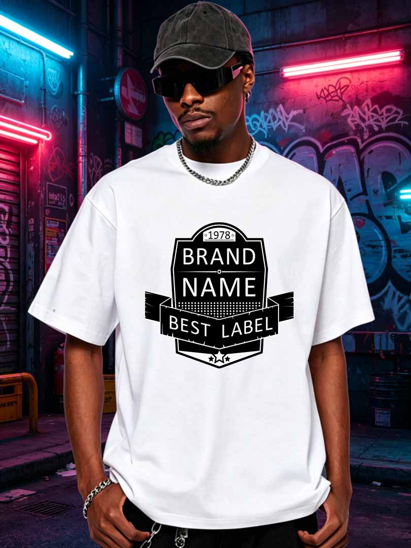Kaos Pria Retro Bermerek Grafi - Streetwear Brand Label ulasan dan harga