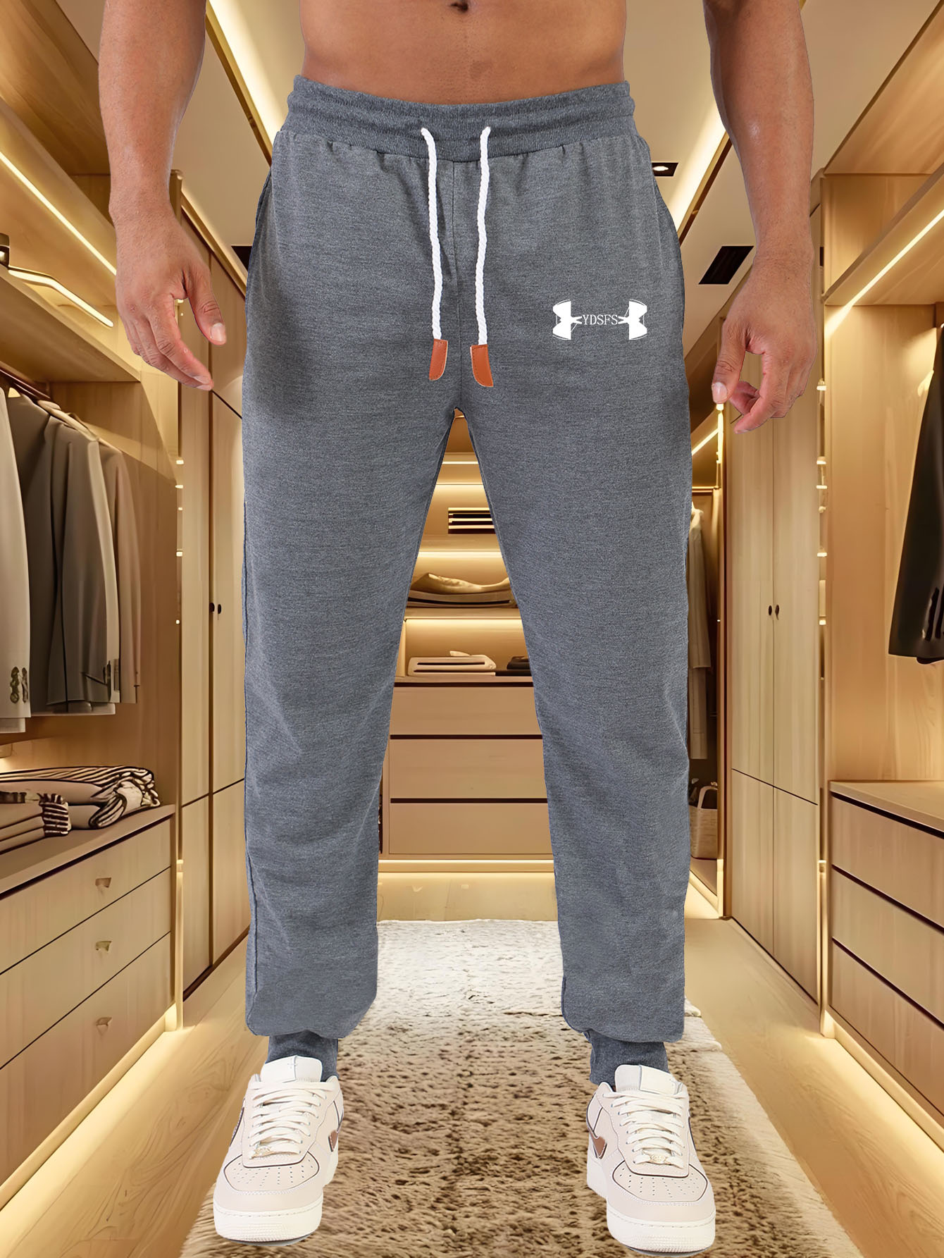 Celana Jogger Pria Sport Berme - Streetwear Brand With A Logo ulasan dan harga