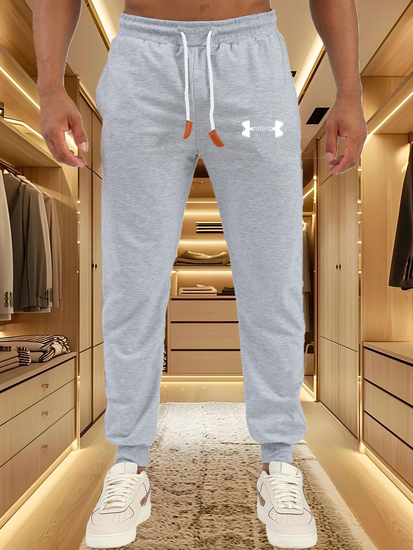 Celana Jogger Pria Sport Berme - Streetwear Brand With A Logo ulasan dan harga